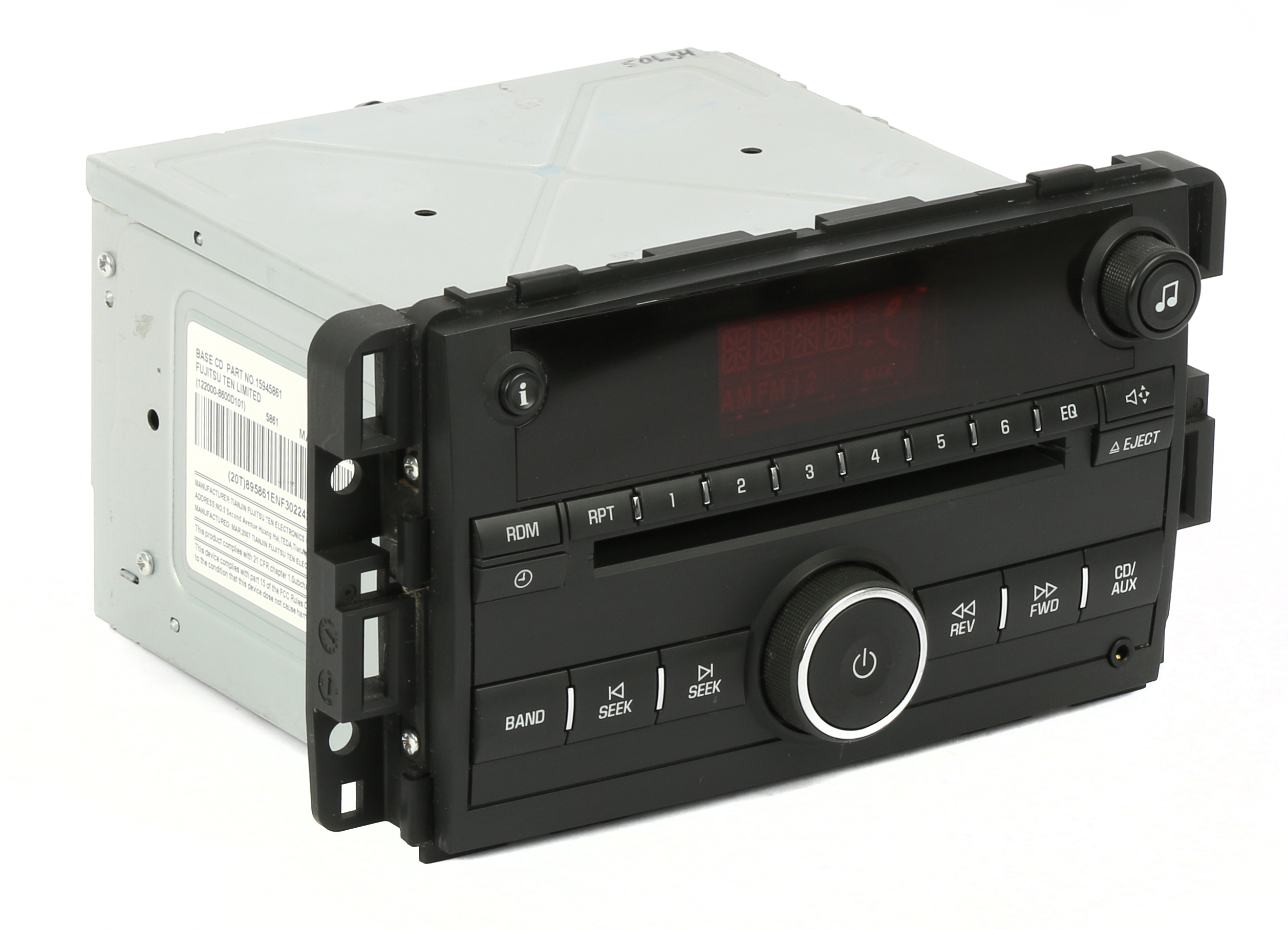 Restored 2007-09 Suzuki Vitara Radio AM FM Single Disc CD Player w Aux 25854785 Unlocked (Refurbished)
