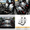 thumbnail image 3 of Yuyamidu Eagle Car Seat Cover Split Covers American Flag Auto Steering Wheel Cover Seat Belt Pads Car Sun Shade Rearview Mirror Cover Cup Holder Key Chain Gear Shift Cover Hand Brake Cover 16 PCS, 3 of 7