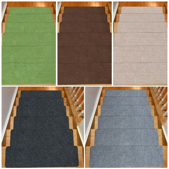 1X Carpet Home Stair Mat Self Adhesive Stair Step Mat Glue Frees Carpet Floor Mat Non Slip Foot Mat 20*76Cm/7.87*29.9In Carpet