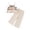 j-698Beige318, variant on HAYIMI Elegant Summer Girl Knit Tank Tops And Casual Pants Sleeveless Two Piece Outfit Sets For Toddlers Leisure Clothes Sets