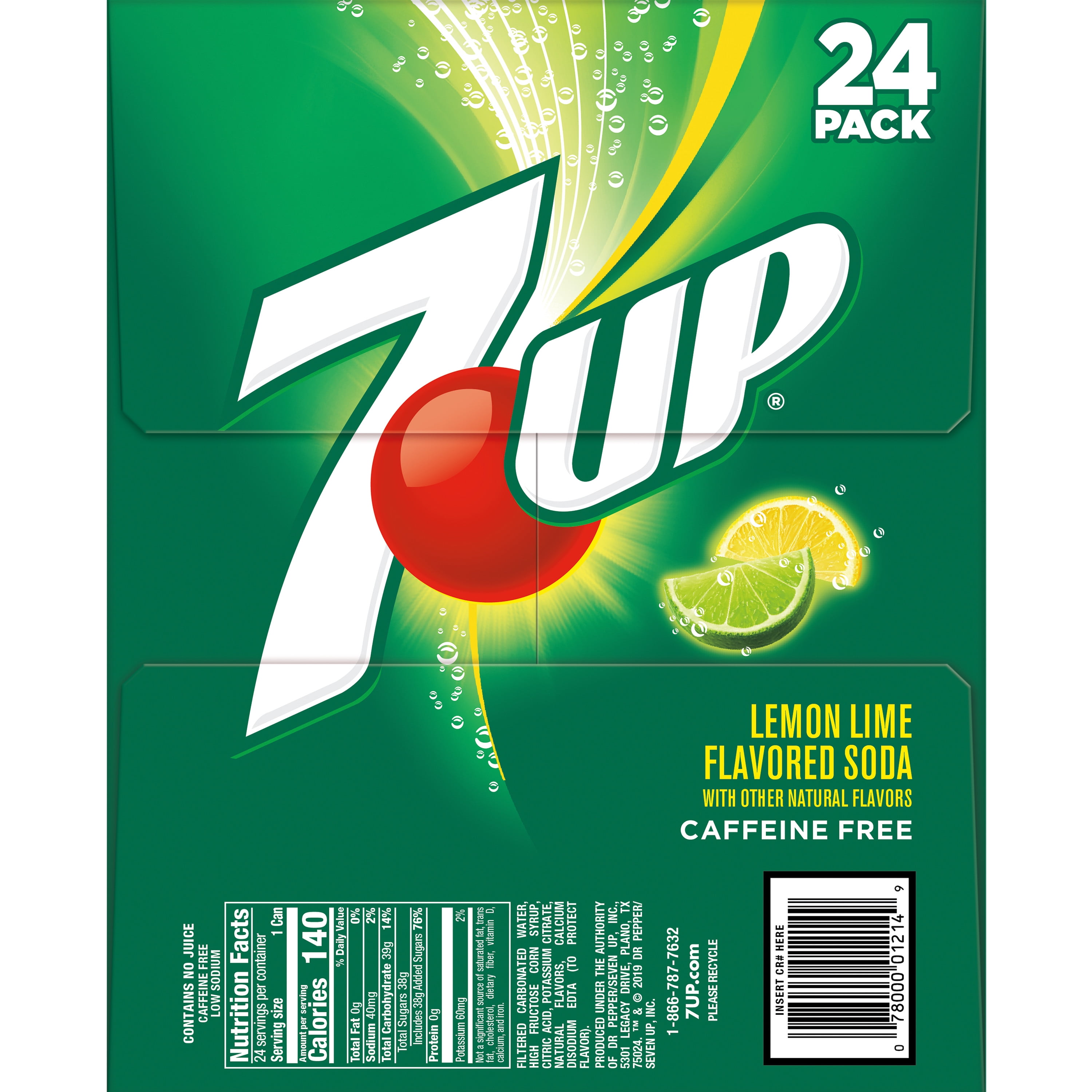 Buy 7UP Lemon Lime Soda, 12 fl oz cans, 24 pack Online at ...