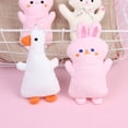 thumbnail image 5 of Llavero de felpa suave para niñas y niños, de 13cm Kawaii juguete, Mini conejito, dinosaurio, oso, cerdo, llavero de algodón suave, decoración de bolsas, 1 unidad, 5 of 5