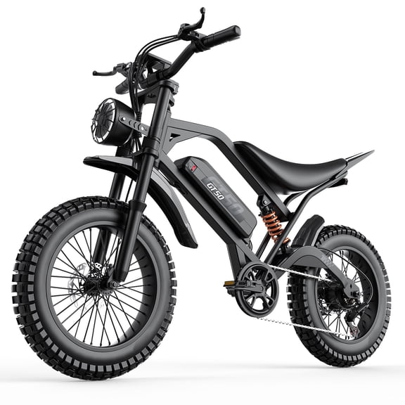 GWEIT Electric Bike for Adults, 2500W Peak Electric Mountain Bike, 20" Fat Tire Electric Bicycles, 48V 25Ah Battery, 35MPH Top Speed with Dual Suspension E Bikes, UL 2849Certified