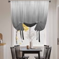 thumbnail image 3 of Grey Ombre Balloon Curtains 63 Inch Length for Living Room/Bedroom, Contemporary Gradient Abstract Art Rod Pocket Privacy Door Curtains Decorative Tie Up Shade for Window 52"x63", 3 of 8
