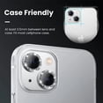 thumbnail image 4 of Cristal Protector de lente de cámara de diamante para iPhone 13, 11, 12, 14 Pro Max, película protectora de lente trasera de Metal para iPhone 12, 13 Mini, 14Plus, 4 of 4