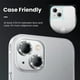 thumbnail image 4 of Cristal Protector de lente de cámara de diamante para iPhone 13, 11, 12, 14 Pro Max, película protectora de lente trasera de Metal para iPhone 12, 13 Mini, 14Plus, 4 of 4