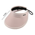 thumbnail image 3 of Kafsov Sun Hat Sun Protection Sunshade Outdoor Travel Riding Beach Empty Sun Hat , Can Adjustment Fit Visor,With Sweatband Pink, 3 of 8