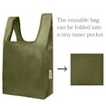 thumbnail image 5 of Wrapables JoliBag Nylon Reusable Grocery Bag, 2 Pack, Olive, 5 of 6
