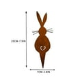 thumbnail image 2 of EUDIDV Easter Decor Easter Figurines 3PC Easter Bunny Metal Garden Art Decor Garden Crafts Ornament Garden Gifts Outdoor Decorations For Garden Easter Party Supplies, 2 of 7