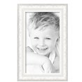 thumbnail image 2 of ArtToFrames 12" x 21" Majestic White Picture Frame, 12x21 inch Silver Wood Poster Frame (WOM-5198),  Pack, 2 of 7