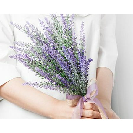 Artificial Lavender Bouquet Fake Lavender Bunch Purple Lavender