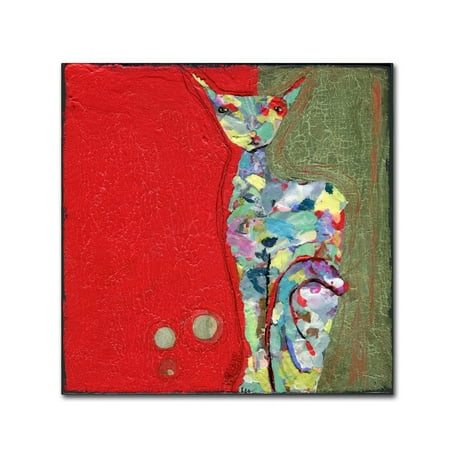 Trademark Fine Art 'Three Cent Attitude' Canvas Art by Wyanne