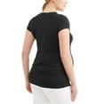 thumbnail image 6 of Oh! Mamma Maternity Women's V-Neck T-Shirt, 2-Pack (Women's & Women's Plus), 6 of 6