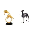 thumbnail image 1 of Figura De Delfín Y Galgo Realista Moderna, Estatua De Resina Coleccionable, Decoración Del Hogar Para Escritorio, Mesa, Estantería, Oficina, Entrada, Armario., 1 of 8