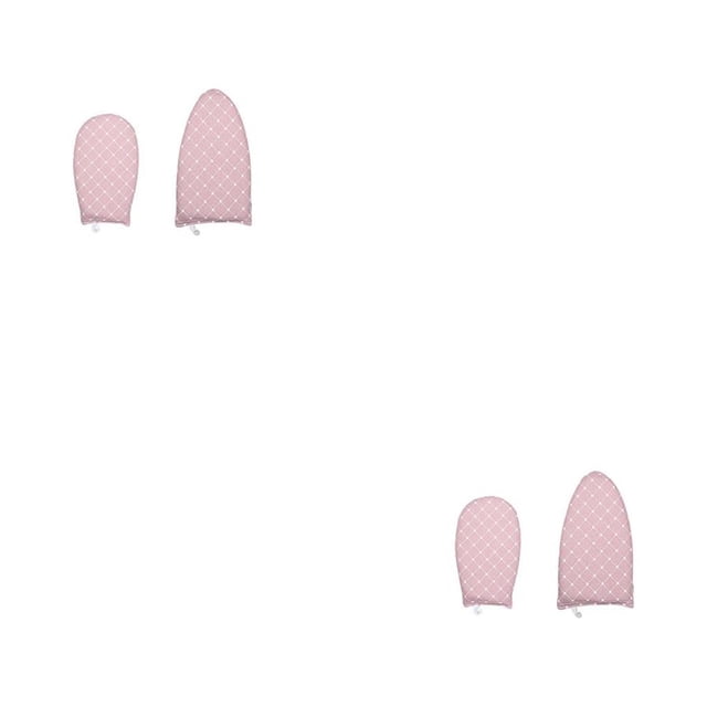 Guantes de vapor Billuyoard 2 piezas almohadilla para tabla de planchar accesorio portátil Rosado