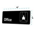thumbnail image 2 of Alpine Industries "Office" Sign, 9 in. x 3 in., Black with White Text, 2 of 5