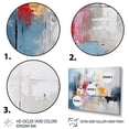 thumbnail image 3 of Designart "Textile Euphony I" Abstract Collages Art Living Room Set, 3 of 5