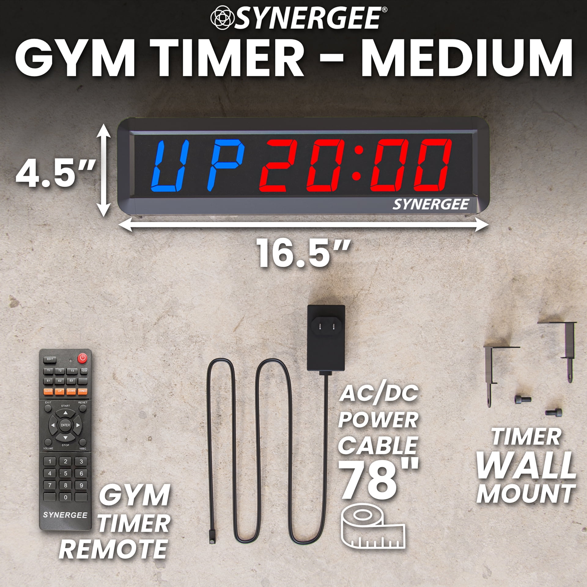 Synergee Programmable Interval Gym Timer