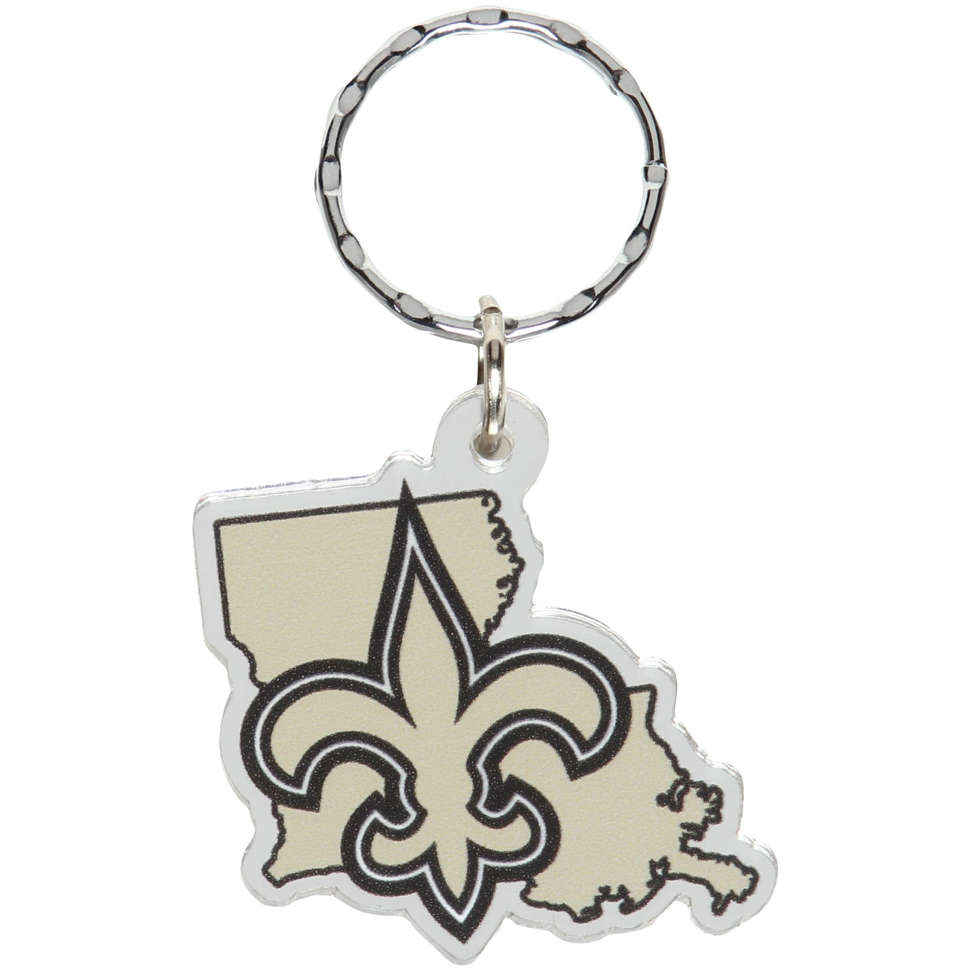 NFL New Orleans Saints State Shape Keyring