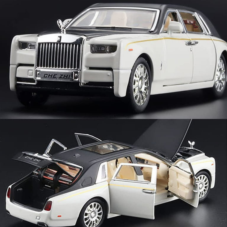  BDTCTK 1/32 Rolls-Royce Phantom Model Car,Zinc Alloy Pull Back  Toy car with Sound and Light for Kids Boy Girl Gift(White) : Toys & Games