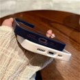 thumbnail image 4 of Funda Magsafe de carga inalámbrica magnética de lujo para iPhone 15 14 Plus 13 12 11 Pro Max, funda de parachoques transparente suave a prueba de golpes, 4 of 5