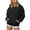 Black, variant on BOBOGOJP Oversized Hoodies for Women V Neck Half Zip Womens Sweatshirts Fall Pullover 2025 Winter Outfits Fashion Y2k Clothes Mint Green for Size S