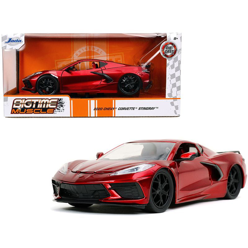 Jada 32538 BIGTIME Muscle 2020 Chevy Corvette C8 Stingray 1/24 Candy Red for sale online 