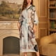 thumbnail image 4 of Batas Ropa de casa informal para mujer Batas de cuello largo Pijamas para dormir Pijamas para mujer, 4 of 8
