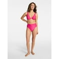 thumbnail image 2 of Time and Tru Women's and Women's Plus Size High Rise Bikini Bottoms, Sizes XS-3X, 2 of 5