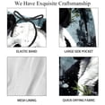 thumbnail image 4 of luoweisi Men's Beach Shorts Quick Dry Swim Trunks with Mesh Lining Panda S, 4 of 5