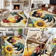 thumbnail image 5 of Vintage Rooster Area Rug 5x7 FT, Non Slip Bedroom Throw Carpet, Pastoral Floral Watercolor Animals Washable Soft Floor Carpet Non-Shedding Rug for Dining Room Bedside Classroom Desk, 5 of 9