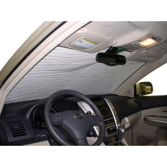 HeatShield, The Original Windshield Sun Shade, Custom-Fit for Lexus RX350 SUV 2007, 2008, 2009, Silver Series