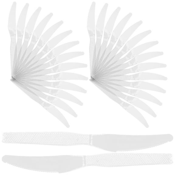 2 Sets Silverware Salad Dinner Cutters Disposable Knives Disposable Steak Cutters Travel