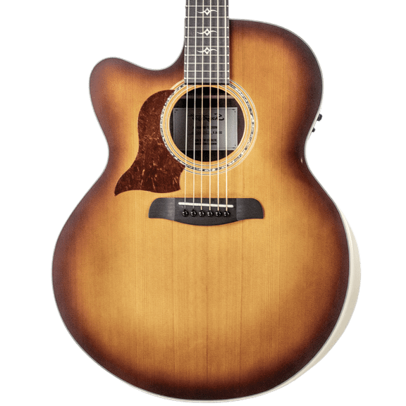 Sawtooth Left Handed Australian Blackwood Jumbo Cutaway 24 Fret Acoustic Electric Guitar w Red Cedar Top