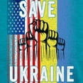 thumbnail image 3 of CafePress - Save Ukraine! America Supports Ukraine T Shirt - Womens Tri-blend T-Shirt, 3 of 4