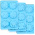 thumbnail image 3 of ZHAOCHENG Molde de flores de silicona con cavidad, juego de 1 girasoles mixtos de silicona antiadherente de grado alimenticio, molde de margaritas para dulces, gelatina de chocolate, cubitos de hielo,, 3 of 5