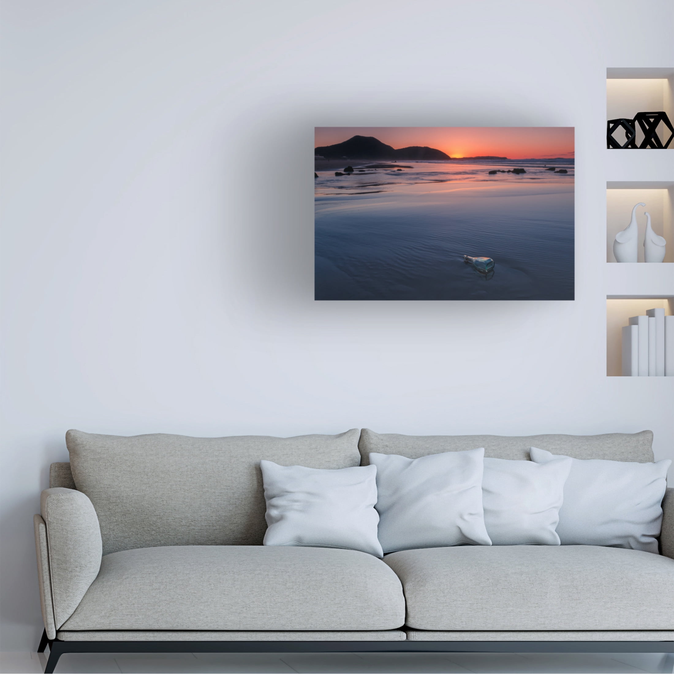 Canvas Wall Art - Jesus Concepcion Alvarado 'Message' Wall Art for Living Room, Bedroom, or Office Décor by Trademark Fine Art - 24 x 16 Inches