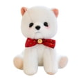 thumbnail image 1 of Peluche de perro blanco para decoración de sala de estar, cumpleaños infantil. diseño rojo, 1 of 9