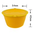 thumbnail image 4 of Práctica taza de cápsula de café taza de filtro resistente al calor para regalos (amarillo) Wdftyju Libre de BPA, 4 of 4