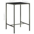 thumbnail image 4 of vidaXL 5 Piece Garden Bar Set with Cushions Poly Rattan Grey, 4 of 5