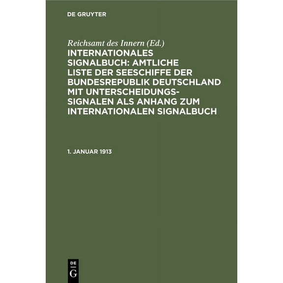 1. Januar 1913 (Hardcover)