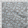 thumbnail image 4 of oneOone Cotton Flex Light Gray Fabric Florals Craft Projects Decor Fabric Printed By The Yard 40 Inch Wide, 4 of 4