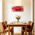 thumbnail image 4 of ZHONGYUTONG Red and Grey Canvas Wall Art Abstract Floral Paintings Wall Decor Modern Red Flower Artwork Prints for Bedroom Living Room Home Decor Framed (20.00" x 40.00"), 4 of 5