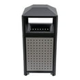 thumbnail image 4 of Miumaeov 15-Gal Industrial Waste Container with Lid Stainless Steel Outdoor Trash Can Elevated Base Design Inner Barrel with Handle for Outdoor Patios Yard 16*33.25" Grey, 4 of 16