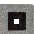 thumbnail image 2 of Benzara BM205834 Square Shaped Wall Decor with Ribbed Details, Brown & Gray - Medium, 2 of 2