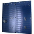 thumbnail image 4 of Wall Control Kitchen Pegboard Organizer Pots and Pans Pegboard Pack Storage and Organization Kit with Blue Pegboard and White Accessories, 4 of 6