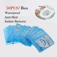 30/50 pcs Biodegradable Disposable Plastic Toilet Seat Cover UK 9CZ9