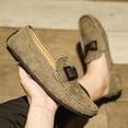 thumbnail image 6 of Men's Casual Loafers Slip On Leather Shoes Lightweight Driving Shoes Moccasins Classic Penny Loafer Flats Boat Shoes, 6 of 10