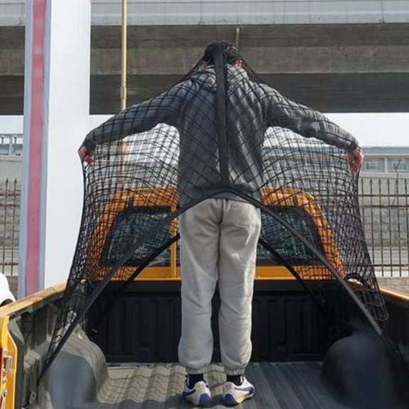 Cargo Net for Pickup Truck Car, Bed Net with Clips for SUV Organizer for Daily Light Loads, 3.6*4ft