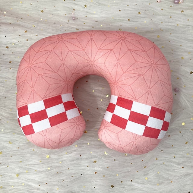 Demon Slayer Juguetes De Peluche Suave U Almohada De Cuello Relleno Nezuko Dormir Coche Regalos Para Fans Niños